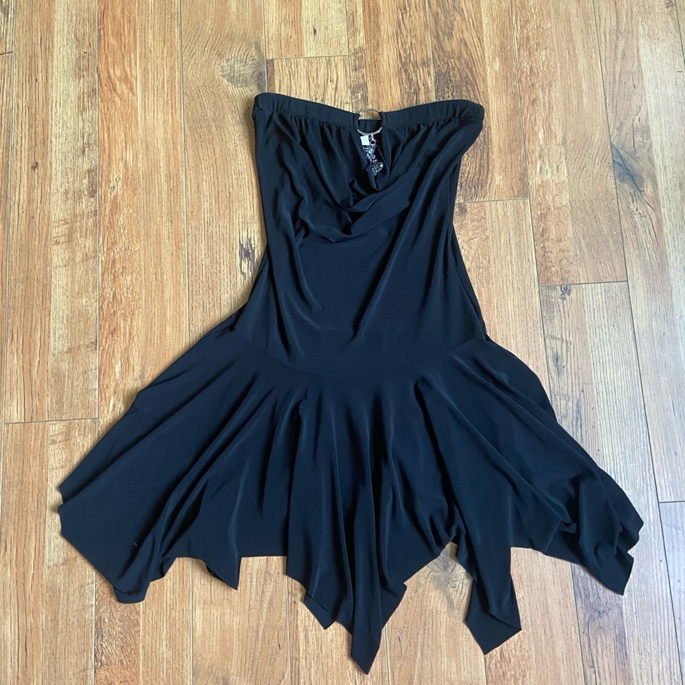 Strapless salsa dress